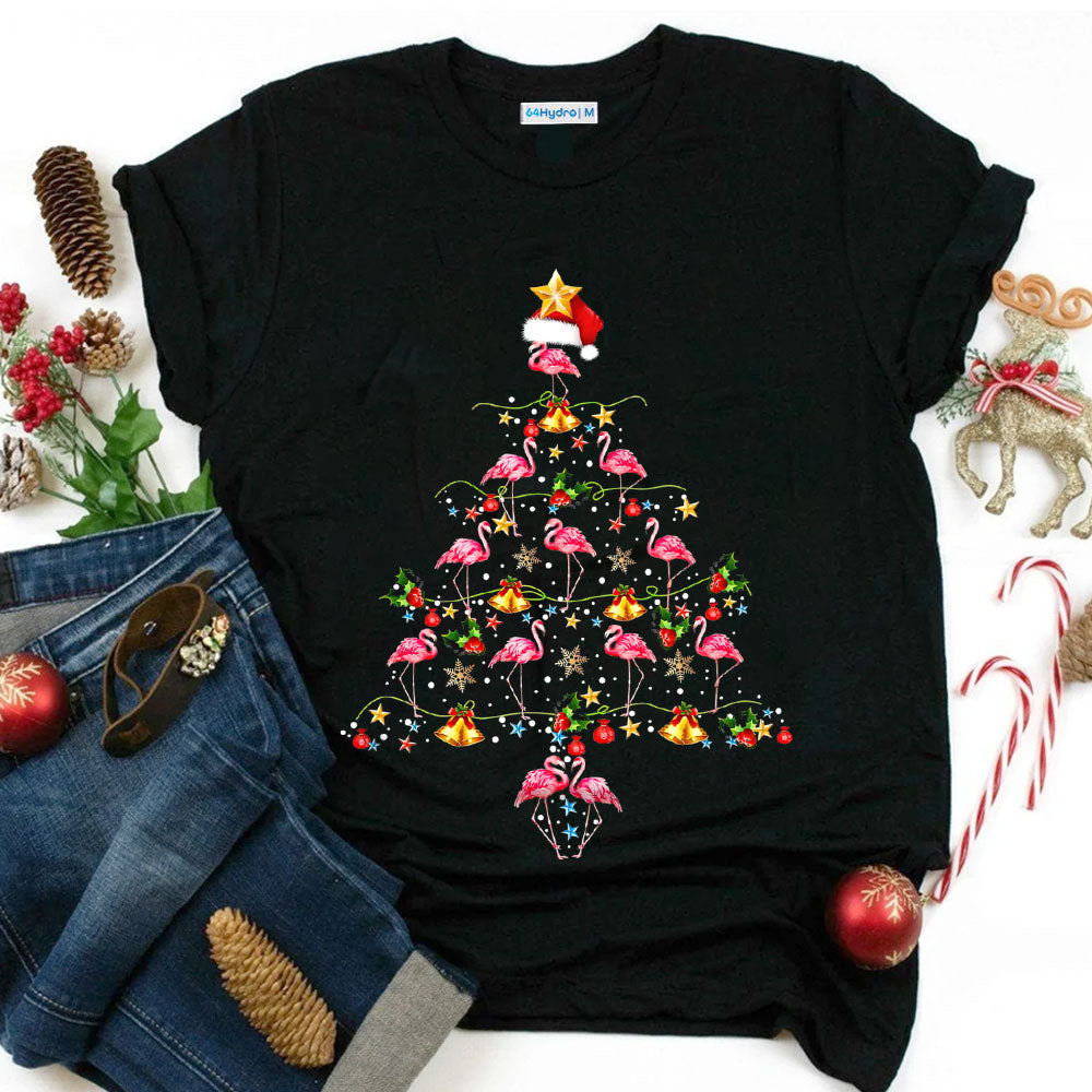 Flamingo Christmas Tree ABAZ0211017Z Dark Classic T Shirt