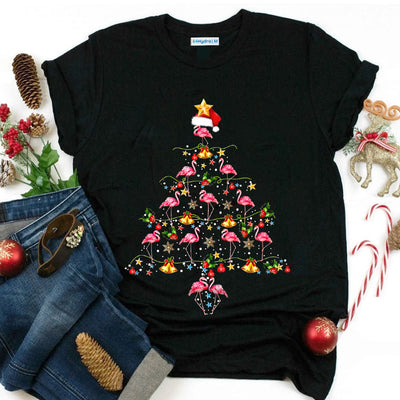 Flamingo Christmas Tree ABAZ0211017Z Dark Classic T Shirt