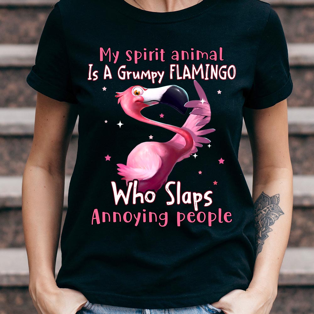 Flamingo Spirit Animal NNRZ1611053Z Dark Classic T Shirt