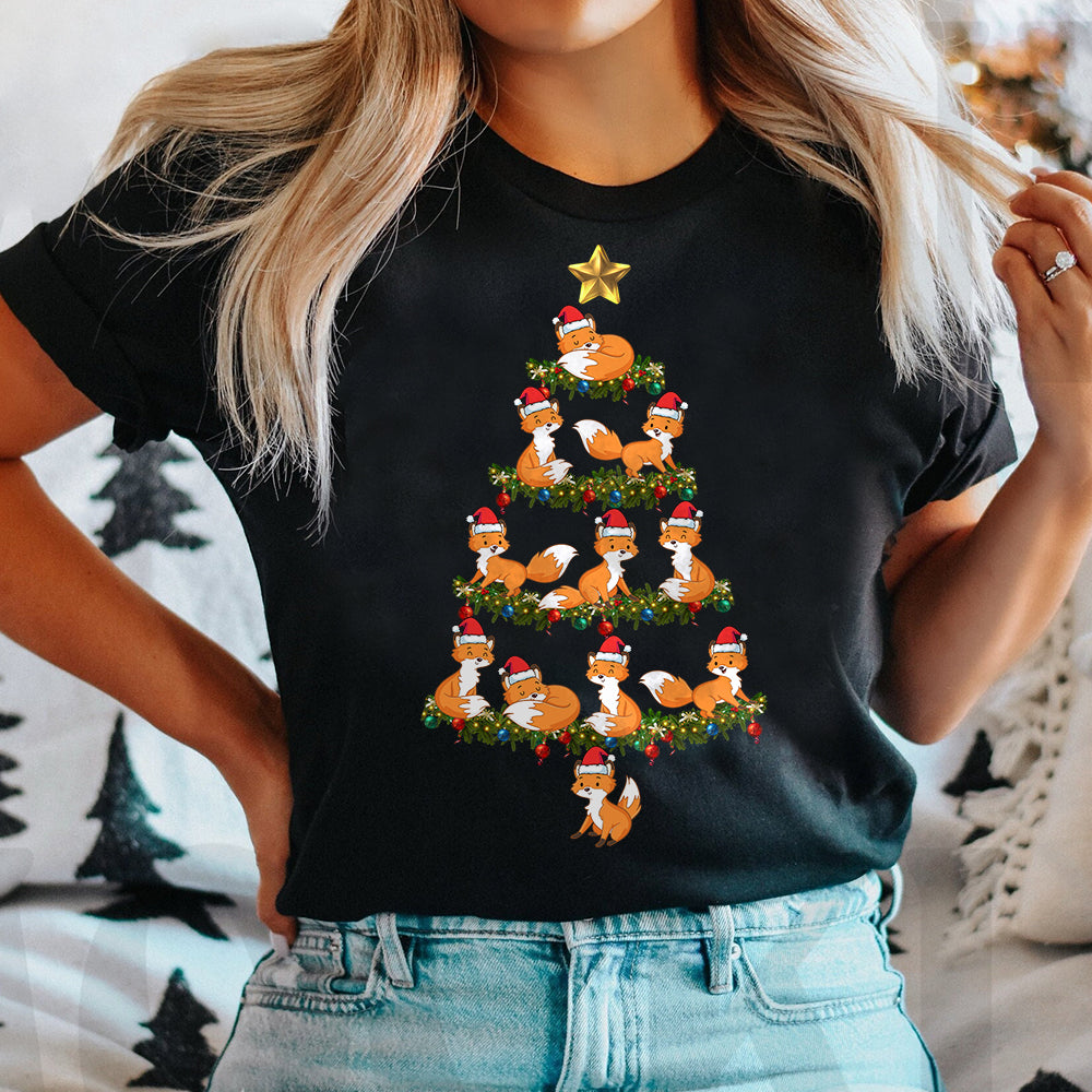 Fox Christmas Tree THAZ0411009Z Dark Classic T Shirt