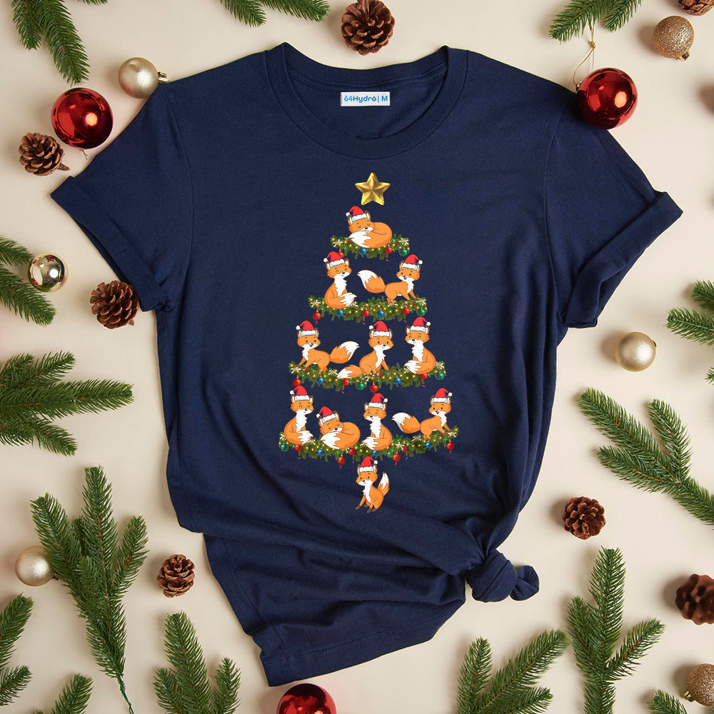 Fox Christmas Tree THAZ0411009Z Dark Classic T Shirt
