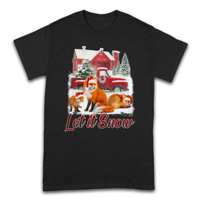 Fox Red Truck Christmas QUAZ0211005Z Dark Classic T Shirt