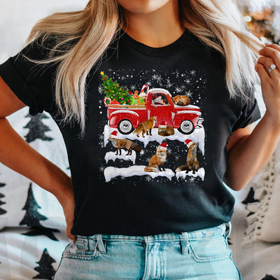 Fox Red Truck Christmas THAZ0411025Z Dark Classic T Shirt