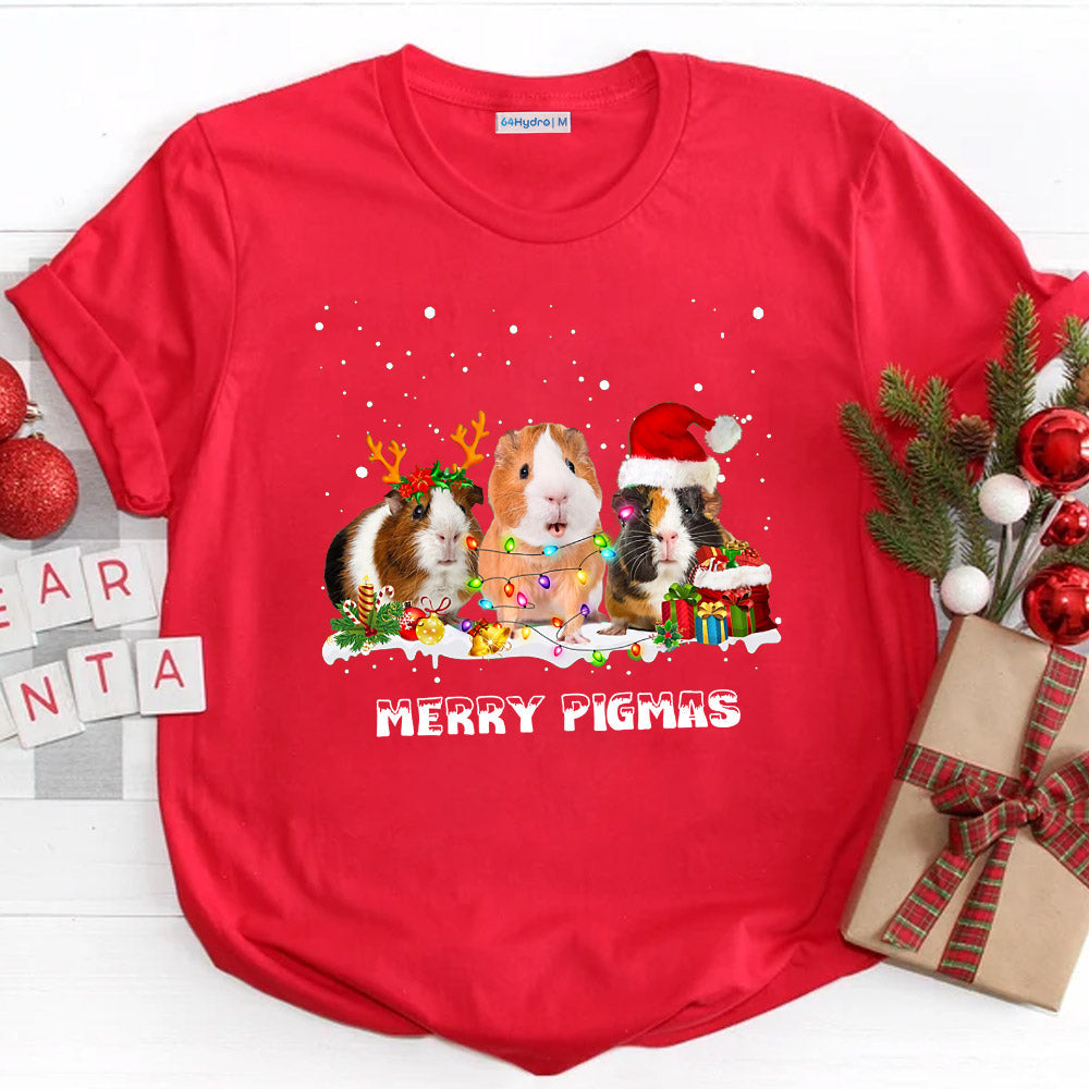 GNP Christmas Merry Pig Mas MDGB0311018Z Dark Classic T Shirt