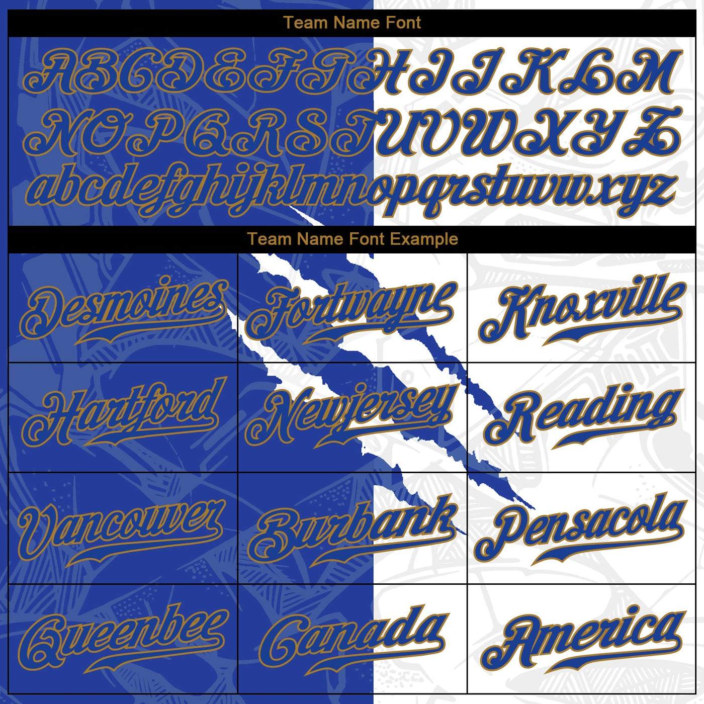 Custom Graffiti Pattern Royal-Old Gold 3D Authentic Baseball Jersey - Owls Matrix LTD