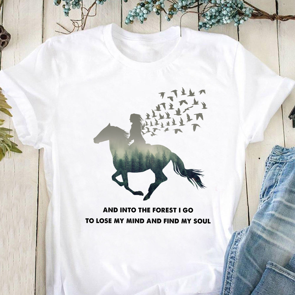 Horse Lover AEAA1810005Z Light Classic T Shirt
