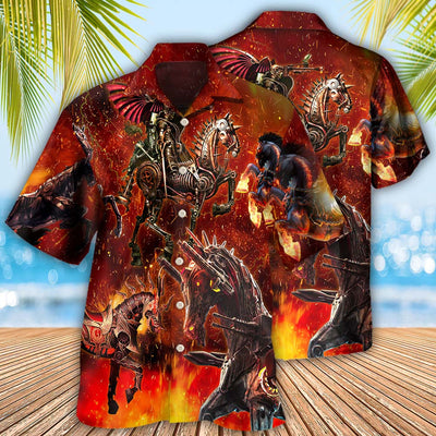 Horse Knight Horse Armor - Hawaiian Shirt - Owls Matrix LTD