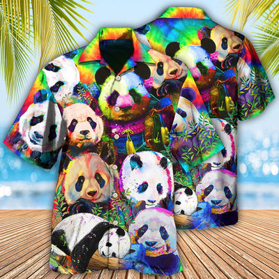 Panda Colorful Giant - Hawaiian Shirt - Owls Matrix LTD