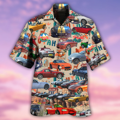 Car Summer Tropical Island Lover Color - Hawaiian Shirt - Owls Matrix LTD