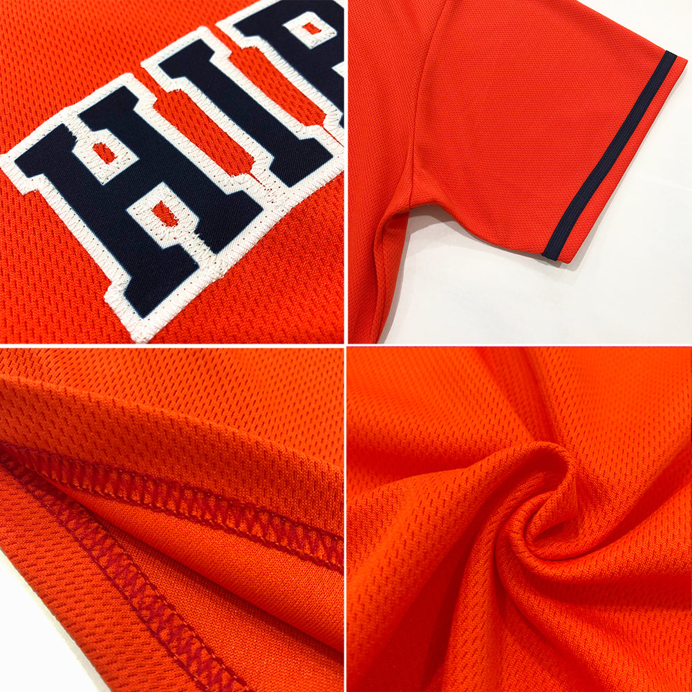 Custom Orange White-Purple Authentic American Flag Fashion Baseball Jersey - Owls Matrix LTD