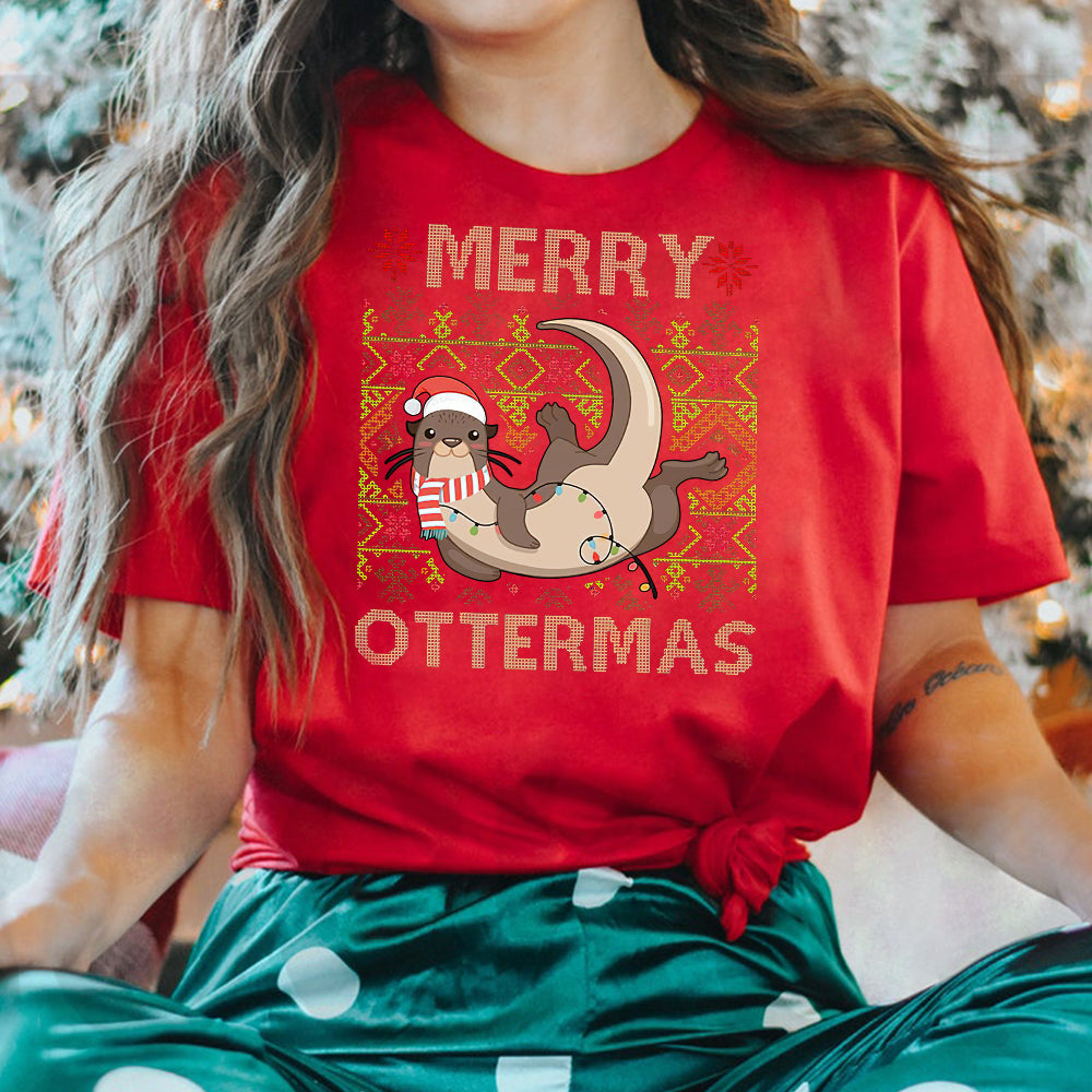 Otter Merry Ottermas THAZ0211025Z Dark Classic T Shirt