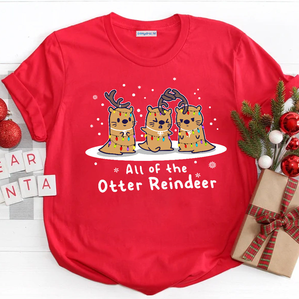 Otter Reindeer QUAZ0211009Z Dark Classic T Shirt