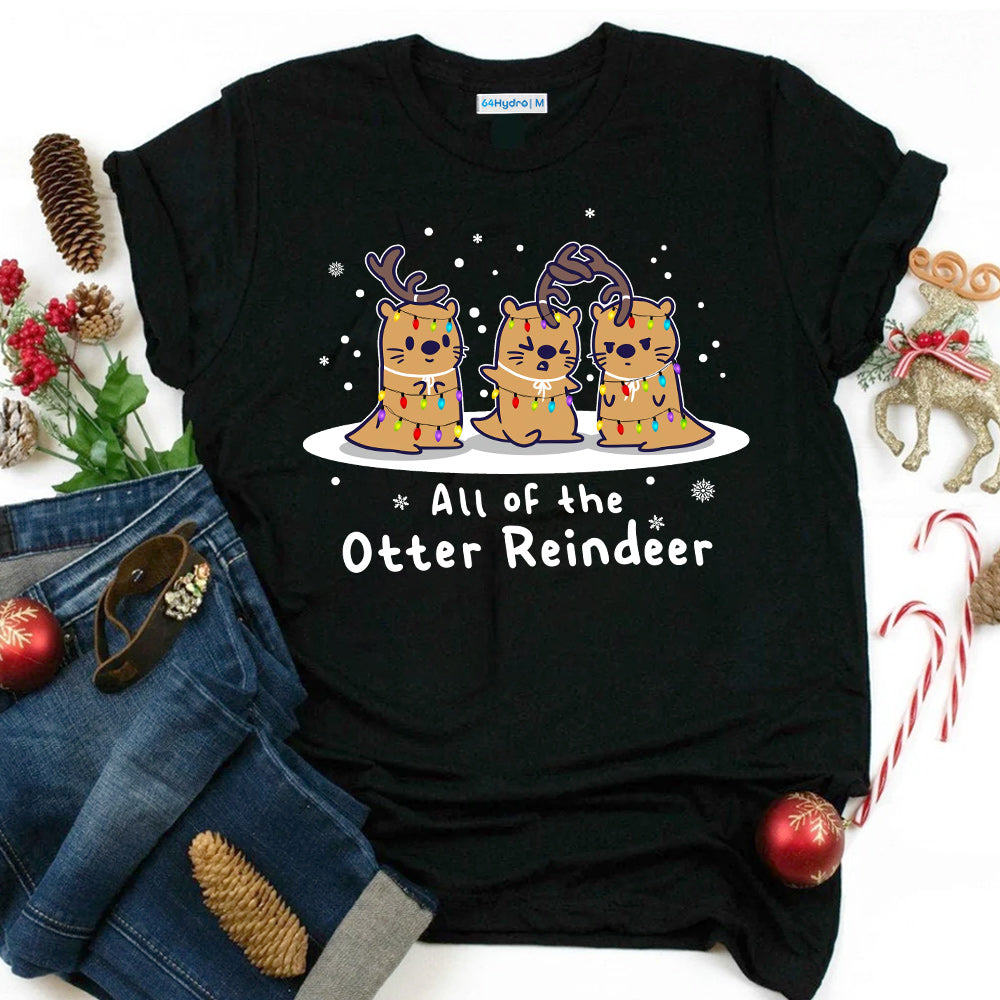 Otter Reindeer QUAZ0211009Z Dark Classic T Shirt