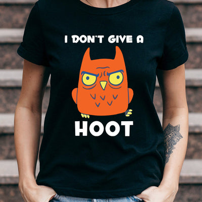 Owl I Dont Give A Hoot MDGB1804006Y Dark Classic T Shirt