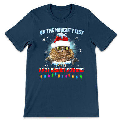 Owl On The Naughty List THAZ0211005Z Dark Classic T Shirt