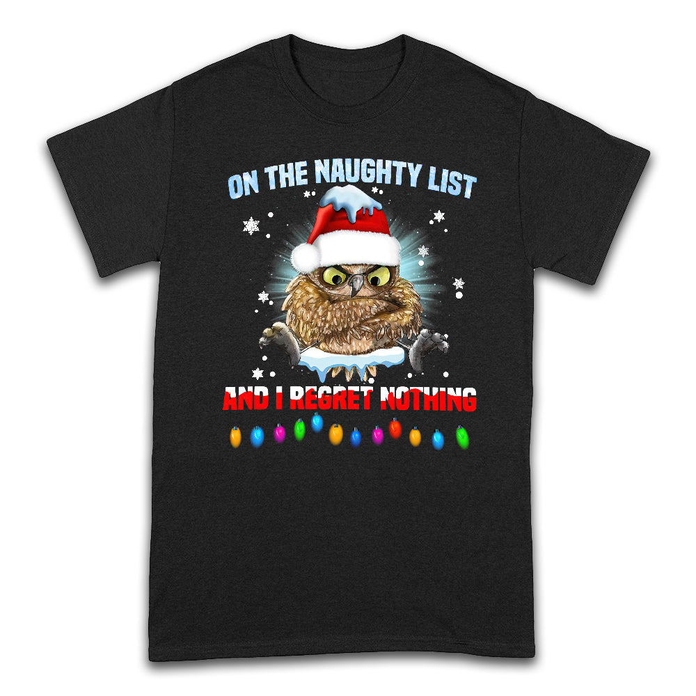 Owl On The Naughty List THAZ0211005Z Dark Classic T Shirt