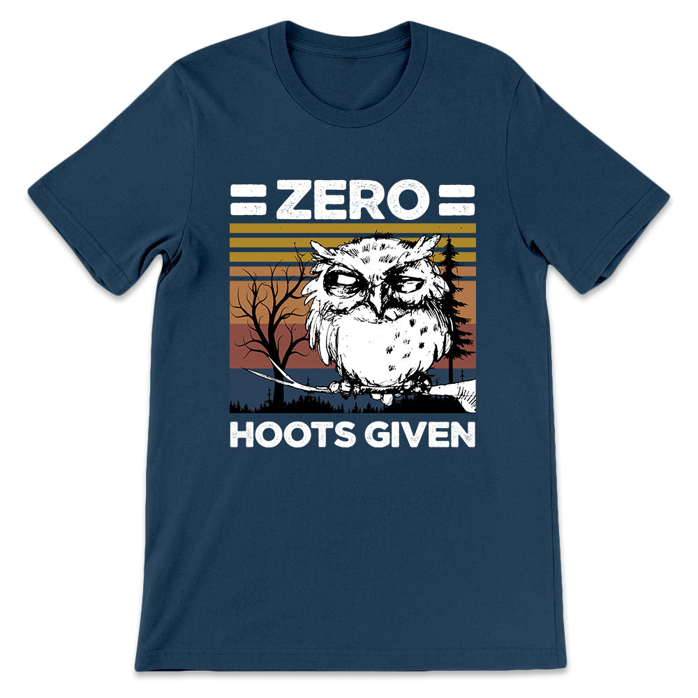 Owl Zero Hoots Given LHGB1904007Y Dark Classic T Shirt