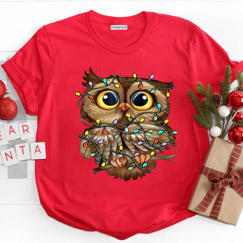 Owls Christmas QUAZ0211013Z Dark Classic T Shirt