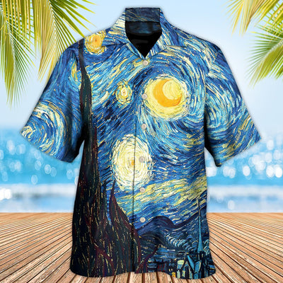 Amazing Starry Night Colorful - Hawaiian Shirt - Owls Matrix LTD