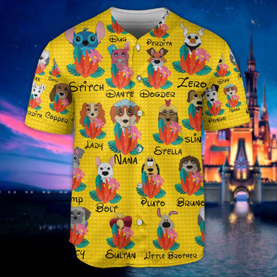 Dog Of DN Funny Dog Tropical Floral Lego Style Lovers Dog - Baseball Jersey