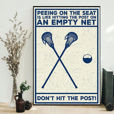 Lacrosse An Empty Net - Vertical Poster - Owls Matrix LTD