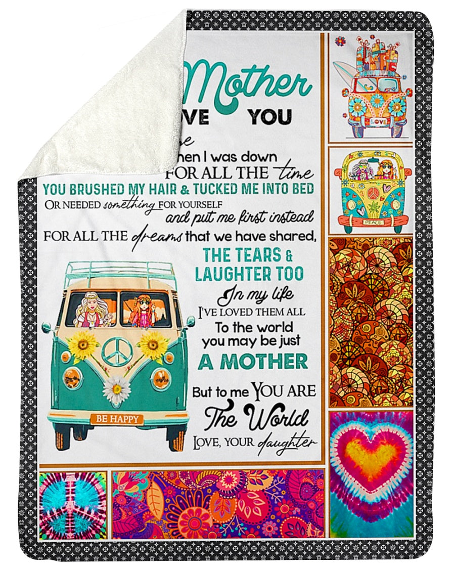 Car You Will Always Be My Loving Mother - Flannel Blanket - Owls Matrix LTD