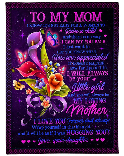 Flower Mother You Are The Best - Flannel Blanket - Owls Matrix LTD