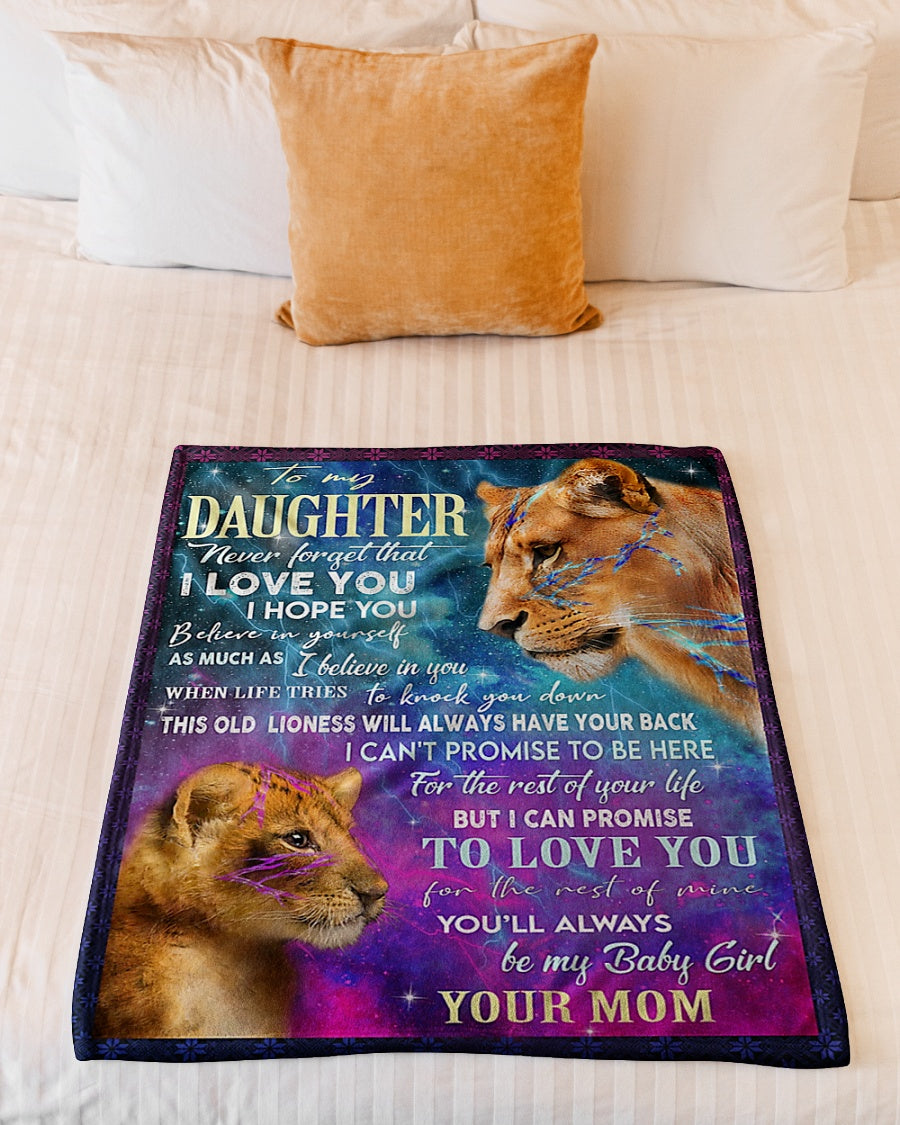 Lion Believe In Yourself Great Gift Lover - Flannel Blanket - Owls Matrix LTD