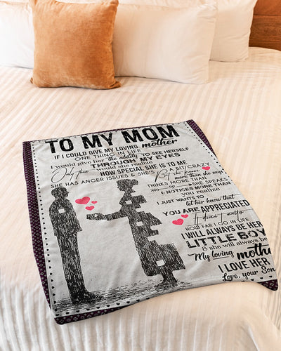 Family To My Mom Vintage If I Could - Flannel Blanket - Owls Matrix LTD