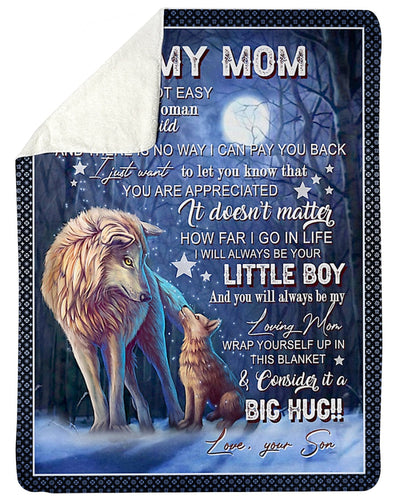 Wolf You Are The Best - Flannel Blanket - Owls Matrix LTD