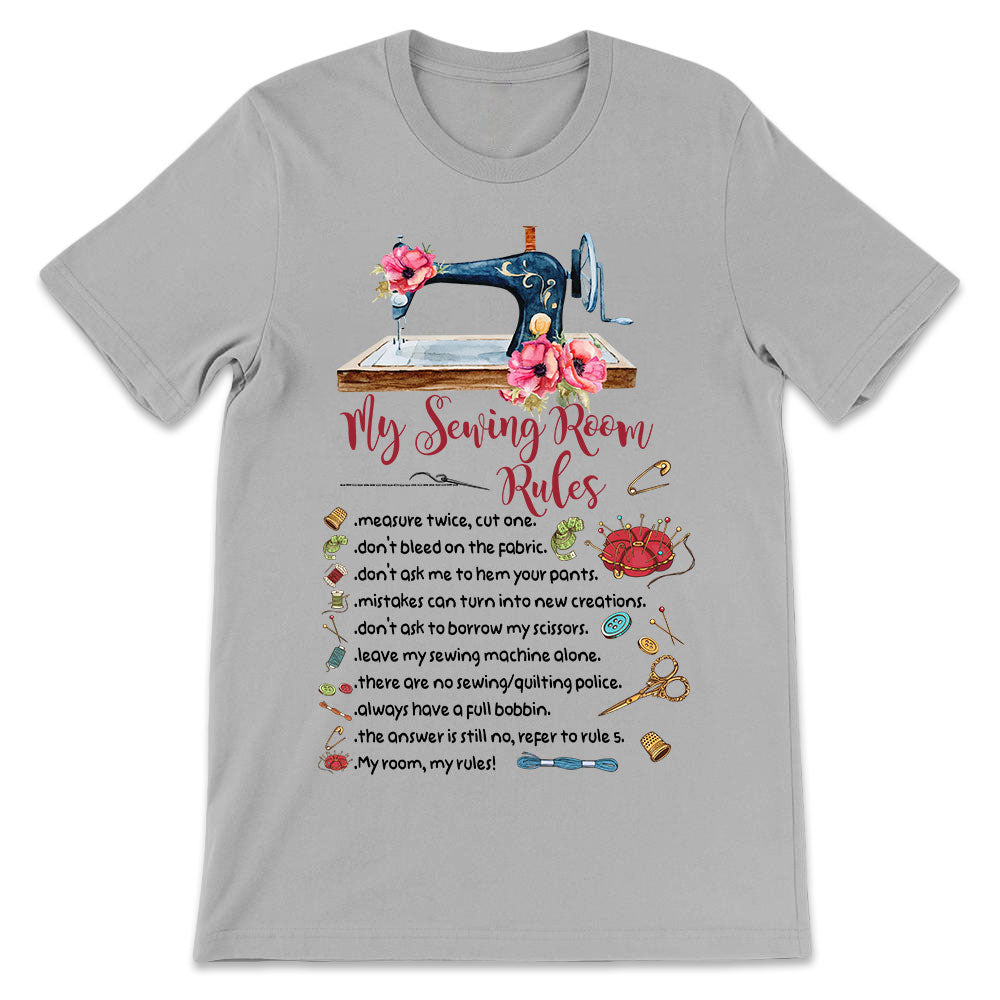Sewing Lover My Sewing Room Rules LHAY1306004Y Light Classic T Shirt