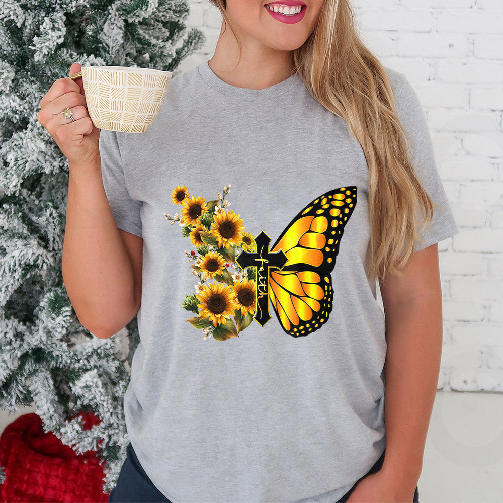 Sunflower Butterfly MDGB0911013Z Light Classic T Shirt