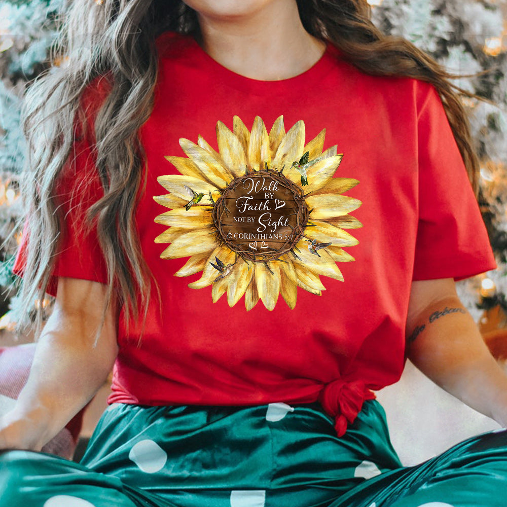 Sunflower Walk By Faith DNGB0911002Z Dark Classic T Shirt