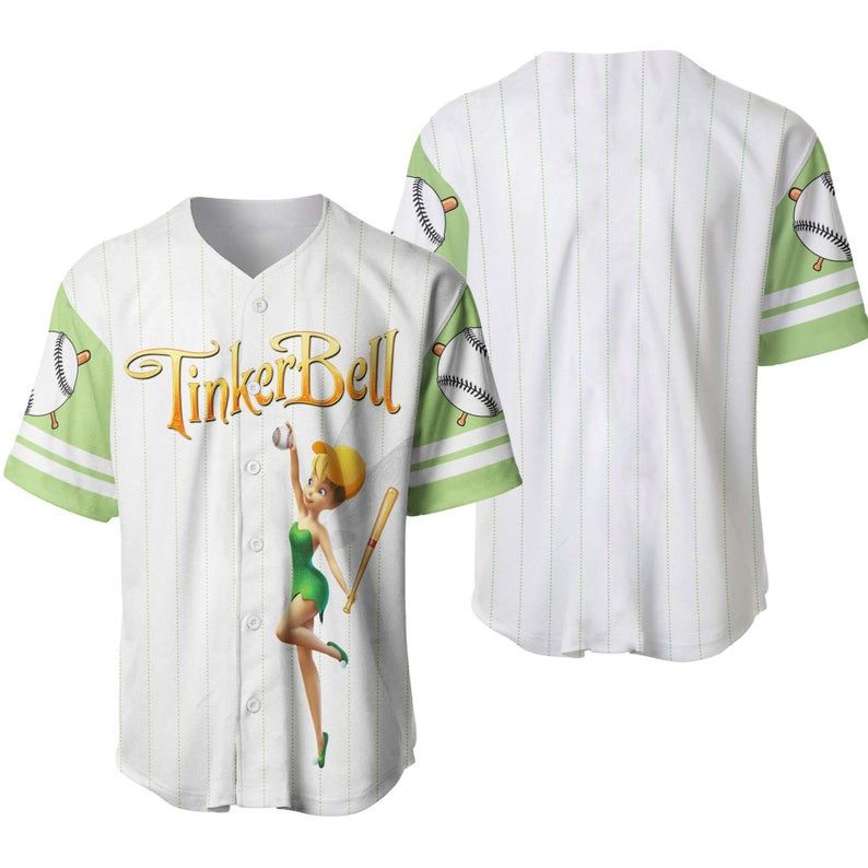 Tinker Bell Disney Baseball Jersey 333 Gift For Lover Jersey