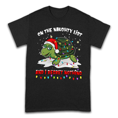 Turtle On The Naughty List Christmas THAZ0211029Z Dark Classic T Shirt