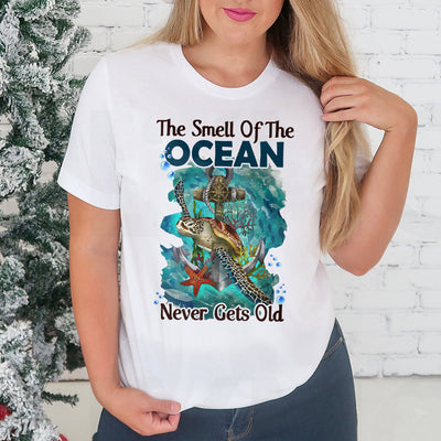 Turtle The Smell Of The Ocean HHQZ0404004Y Light Classic T Shirt