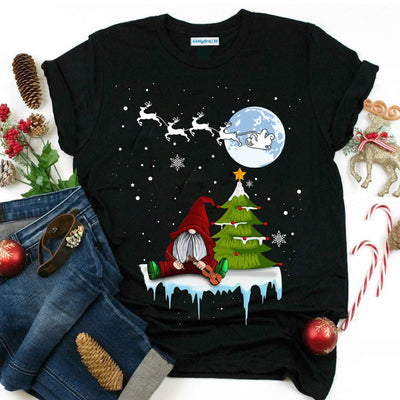 Violin Christmas Gnome AGGB0311029Z Dark Classic T Shirt